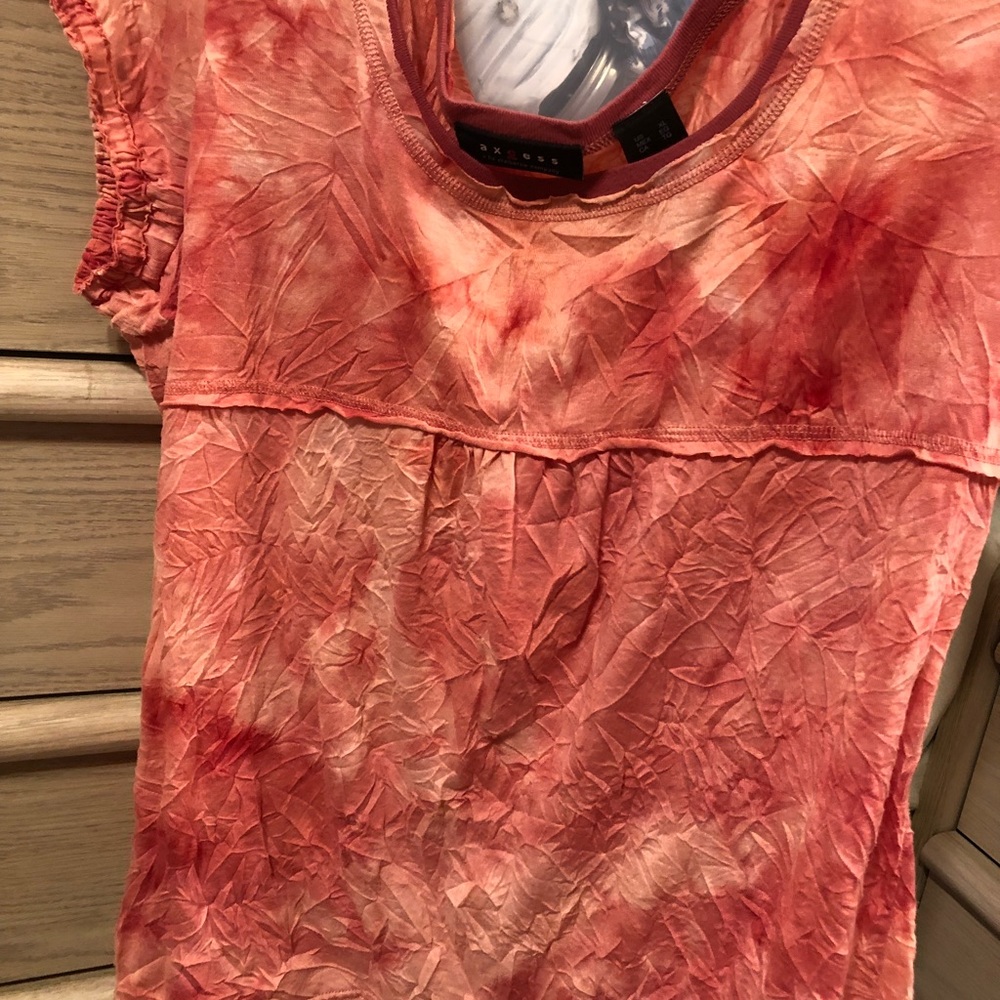 Orange tye dye shirt